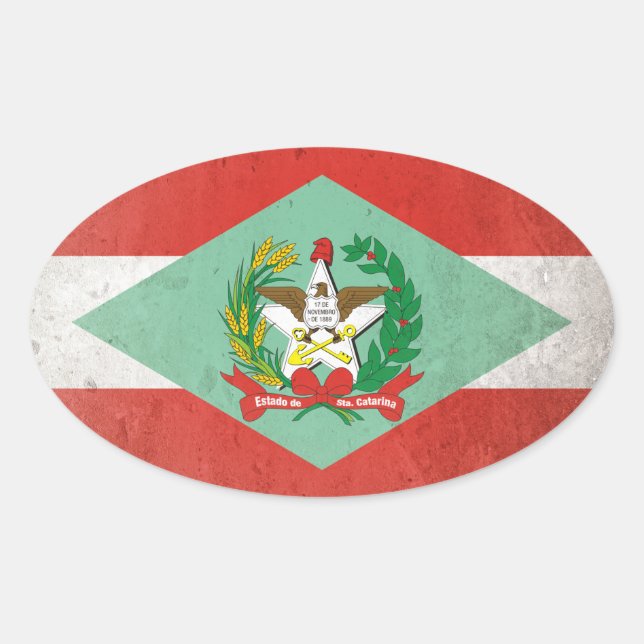 Santa Catarina Oval Sticker (Front)