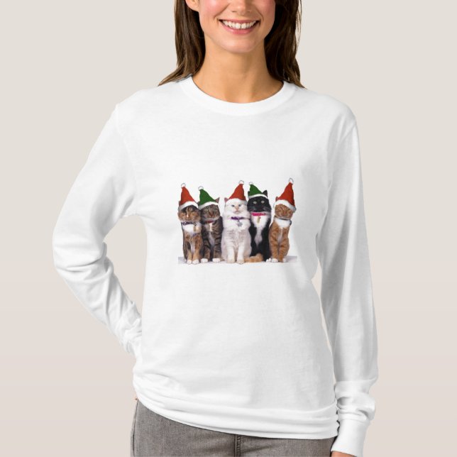Santa Cats T-Shirt (Front)