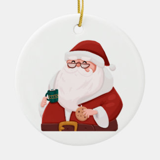 Santa Ceramic Tree Decoration