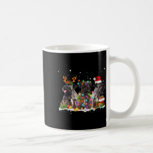 Santa Cesky Terrier Dog Gorgeous Reindeer Christma Coffee Mug