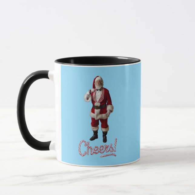Santa Cheers Mug (Left)