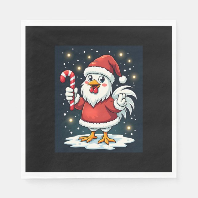 Santa Chicken Joy Napkin (Front)