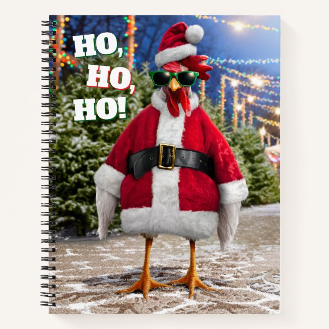 Santa Chicken Notebook (Front)