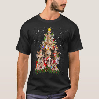 Santa Chihuahua Christmas Tree Chihuahua Lover Chr T-Shirt