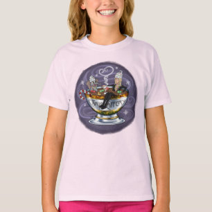 Santa Chris & Wilbur Hot Tubbin' Girl's T-shirt