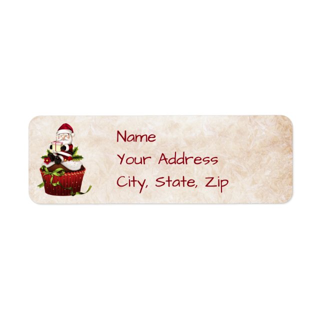 Santa Christmas Address Label (Front)