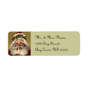 Santa Christmas Address Labels