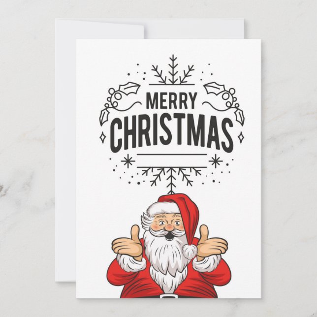 Santa Christmas card (Front)