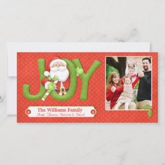 Santa Christmas Card with Photo