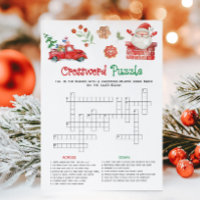 Santa Christmas Crossword Puzzle Game