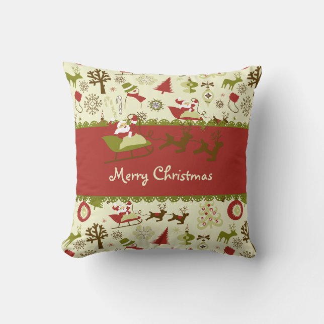 Santa Christmas Delivery Cushion (Front)