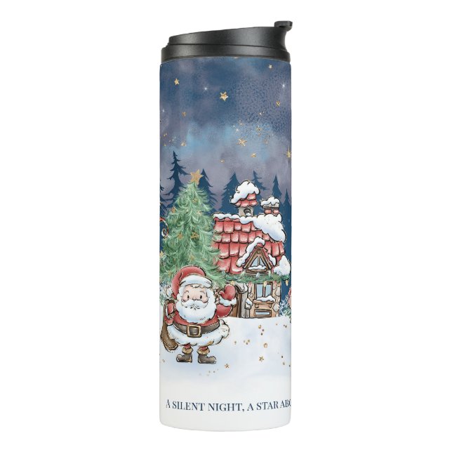 Santa Christmas Elf Rudolph Thermal Tumbler (Rotated Left)