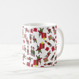 Santa Christmas Elves mug