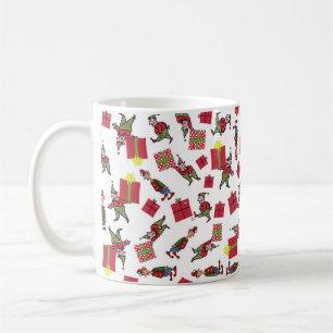 Santa Christmas Elves mug
