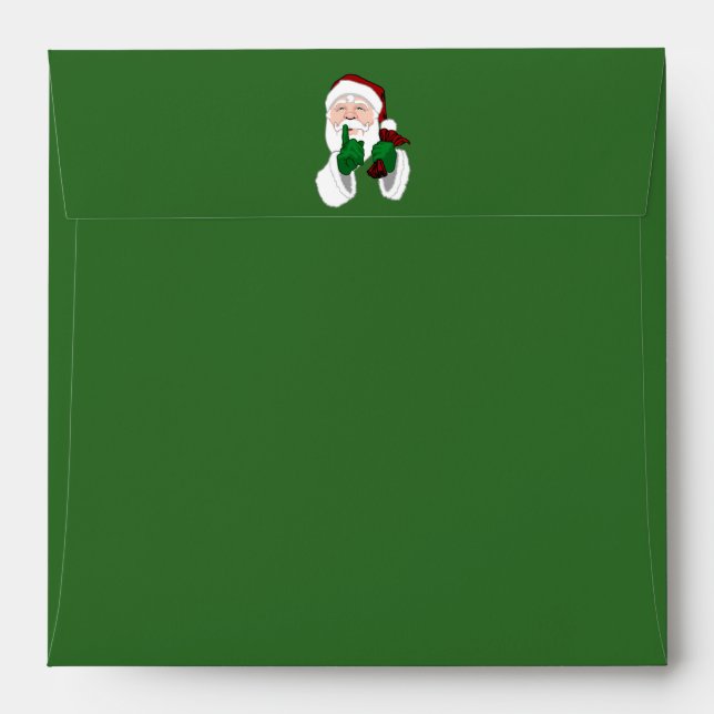 Santa Christmas Envelopes Personalised Envelopes (Back (Top Flap))