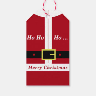 Santa Christmas Gift Tags
