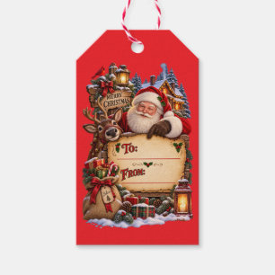 Santa Christmas Gift Tags