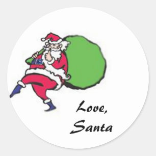 Santa Christmas gift Tags