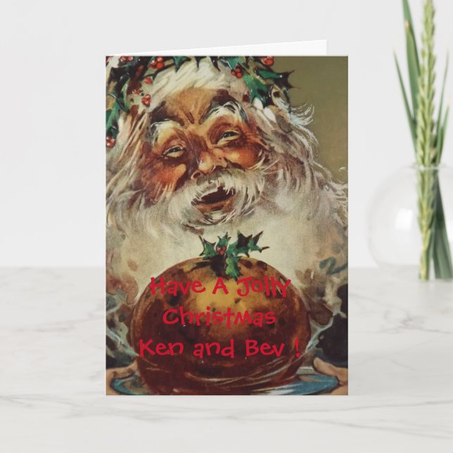 Santa Christmas Greeting Card (Front)