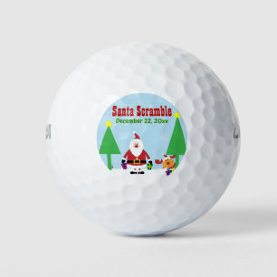 Santa Christmas Holiday Custom Tournament Golf Balls