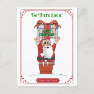 Santa Christmas Holiday Postcard