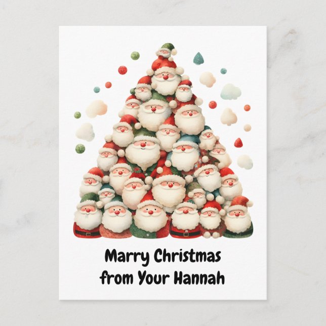 santa Christmas Holiday Postcard (Front)