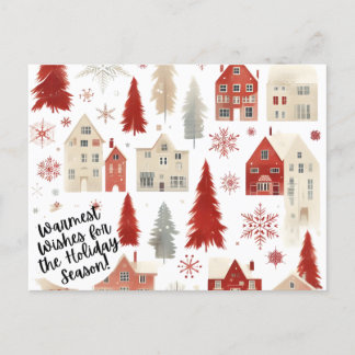 Santa christmas holiday postcard