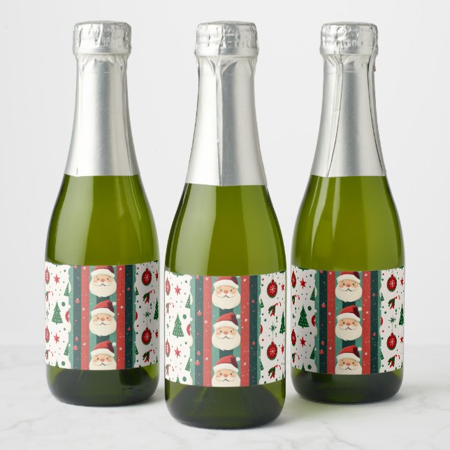 Santa Christmas Labels (Bottles)