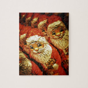 Santa Christmas Merry Joy Peace Seasons Jolly Jigsaw Puzzle