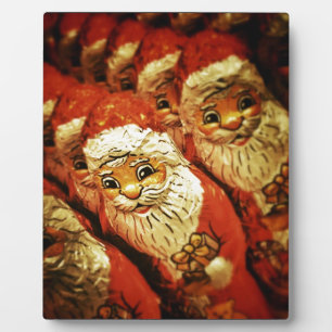 Santa Christmas Merry Joy Peace Seasons Jolly Plaque