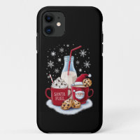 Santa Christmas Milk and Cookies Latte Family Xmas