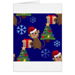 santa christmas monkey emoji