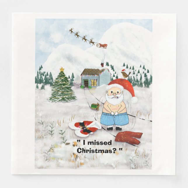 Santa Christmas Napkin (Front)