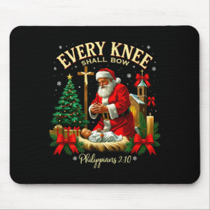 Santa Christmas Nativity Scene Xmas Every Knee Sha Mouse Mat