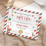 Santa Christmas Official Nice List Certificate<br><div class="desc">Santa Christmas Official Nice List Certificate.</div>