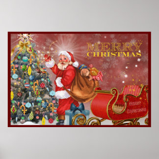Santa Christmas Poster