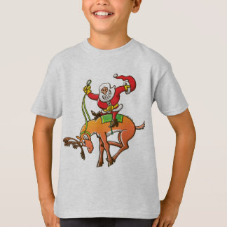 Santa Christmas Rodeo T-Shirt