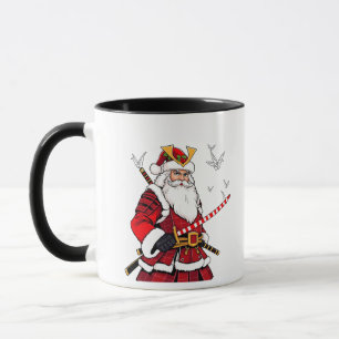 Santa Christmas Santa Claus Japanese Art Samurai  Mug