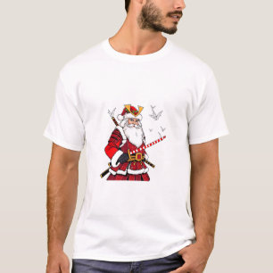 Santa Christmas Santa Claus Japanese Art Samurai  T-Shirt