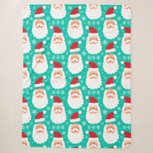 Santa Christmas Sherpa Blanket