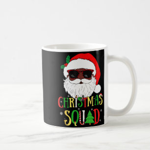 Santa Christmas Squad Black Men African American P Coffee Mug