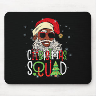 Santa Christmas Squad Black Men African American P Mouse Mat