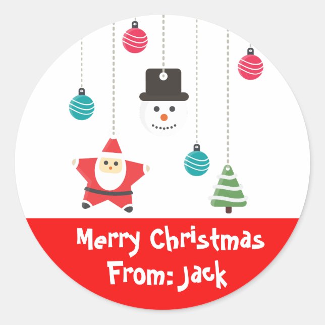 Santa Christmas Stickers (Front)