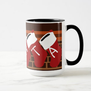 Santa Christmas Stockings Mug
