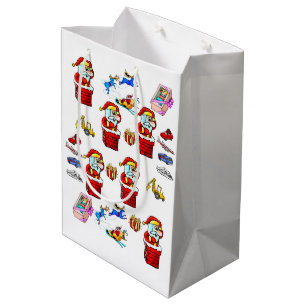 Santa Christmas Toys Gift Bags