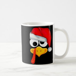 Santa Christmas Turkey Face Funny Family Matching  Coffee Mug