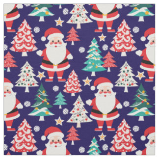 Santa Christmas wonderland pattern Fabric