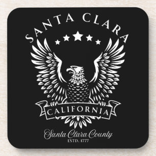 Santa Clara California Vintage Eagle Coaster