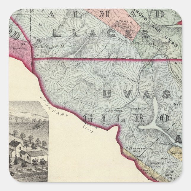 Santa Clara Co 10 Square Sticker (Front)