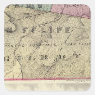 Santa Clara Co 12 Square Sticker